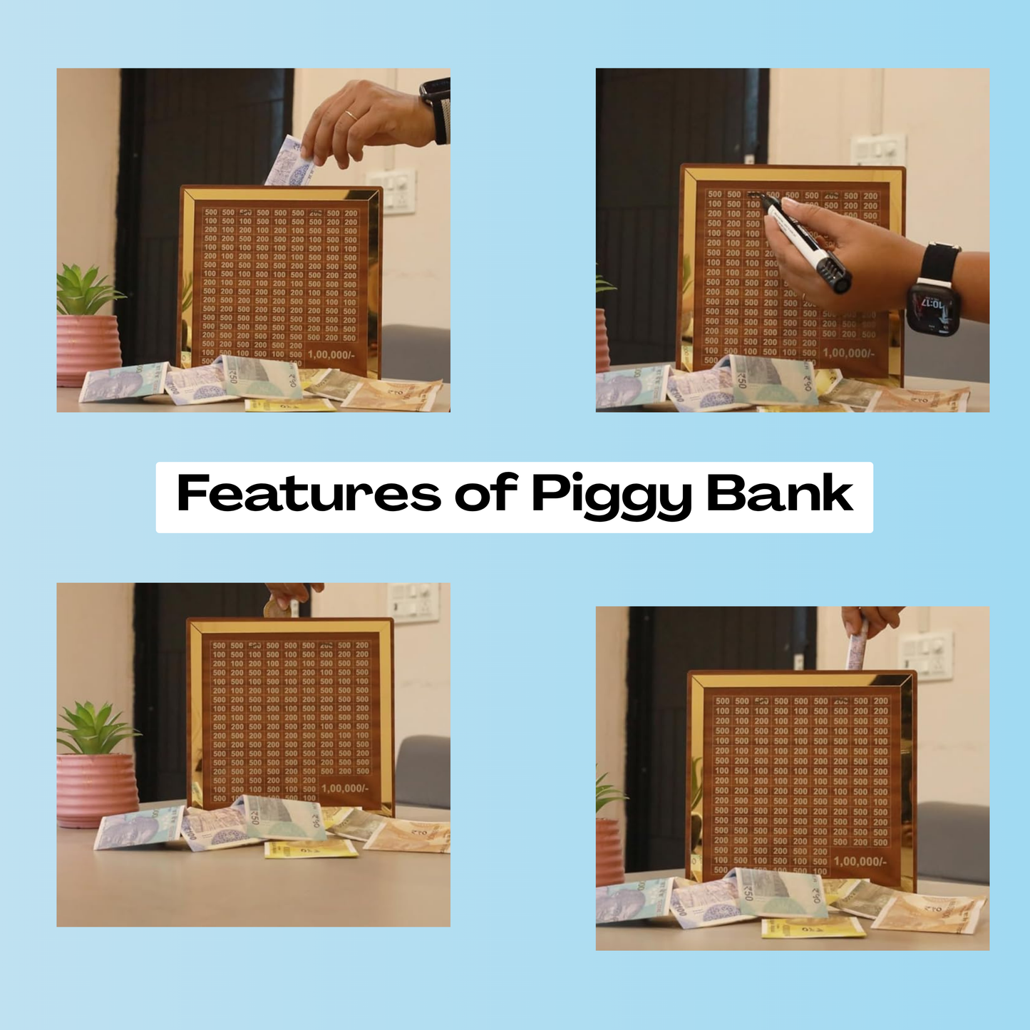 Savings Challenge Piggy Bank