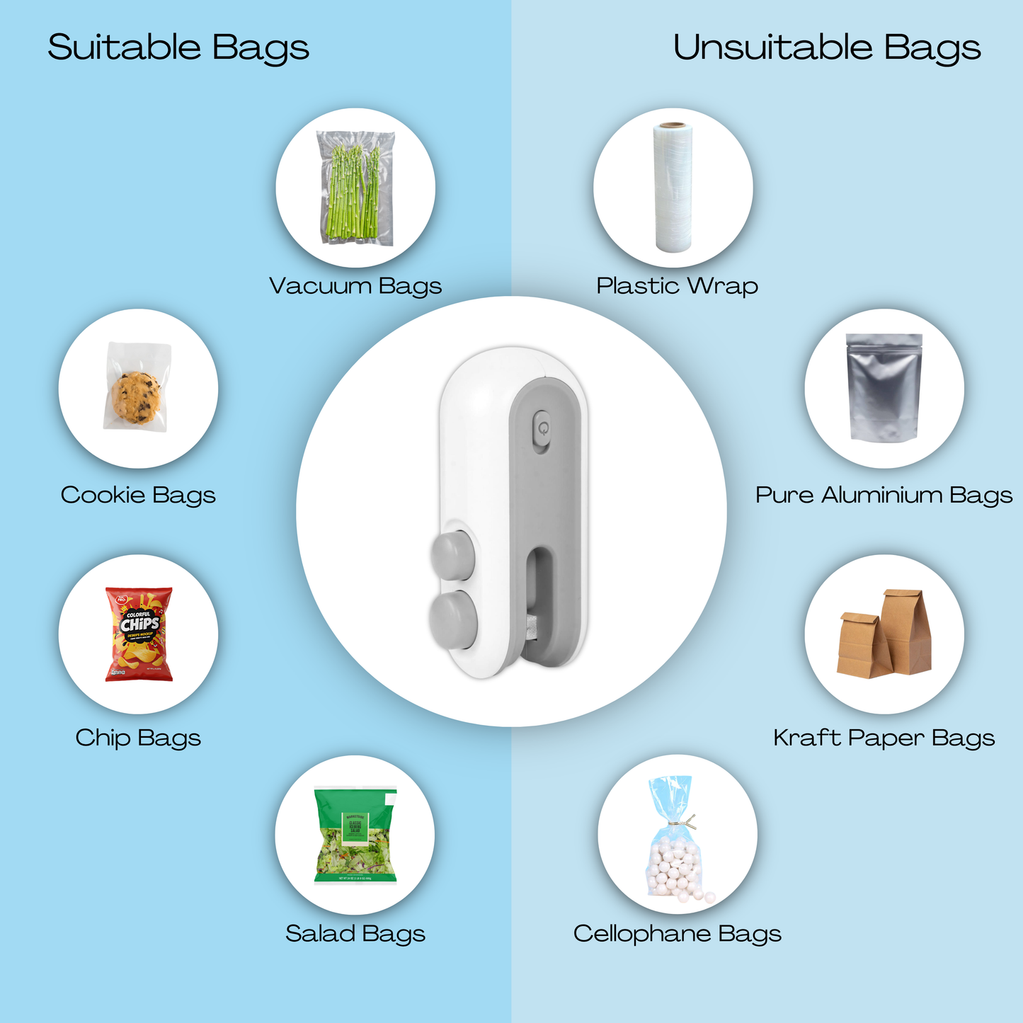 Portable 2 in 1 Mini Sealing Machine with Cutter